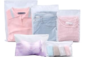 NITAIUN 30 Pièces Sacs De Rangement De Voyage, Sac Zipper Organisateur De Bagages Seal Pochette Etanches Plastique Transparent Dépoli Sac à Vêtements pour Cosmétique Chaussures Costume