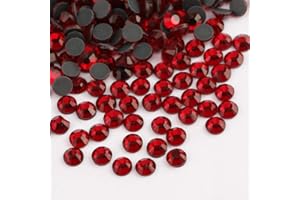 BEADSLAND Crystal Hotfix Rhinestone,Machine Cut Stone 1440pcs/pkg (Dark Siam,SS10/3mm)