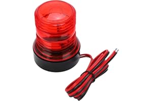 RITOEASYSPORTS Feu de Navigation à LED, Feu Rouge de Bateau 360° Feu D'ancrage Rond Feu de Poupe Marin pour Voile DC 12V-24V