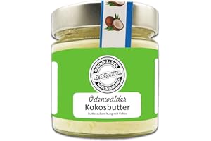 Odenwälder Lebensmittel - 150g premium Kokosbutter mit echtem Kokos - hochwertige Butter - Made in Germany