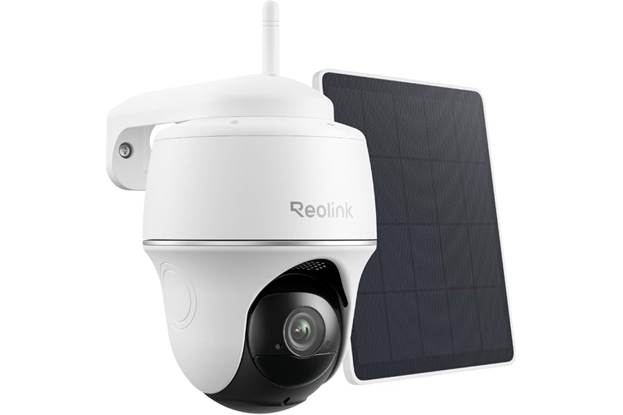 Reolink Argus PT Lite 3MP Überwachungskamera Aussen Akku (Generalüberholt) 2,4GHz WiFi, 2-Wege-Audio, Solarpanel (Genera