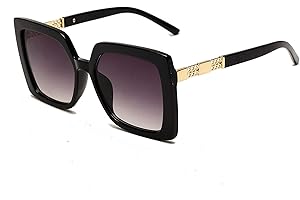 ELEGANTE Jewel-Detail Frames Square Oversized Sunglasses for Women
