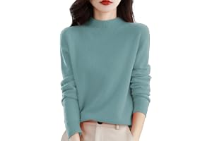 Pullover tröjor för kvinnor enfärgade kashmirtröjor med rund hals för kvinnor UK långa ärmar smal passform lätt stickad tröja