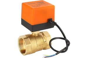 VIKYE G1-1/2"DN40 AC 220V 6W 2-drożny 3-przewodowy mosiężny zawór kulowy z siłownikiem Zawór elektryczny do klimakonwektora i układu sterowania wodą układu klimatyzacji