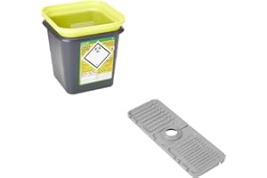 XLRZKJ Frontier 41005430 Medical Sharps Disposal Bin/Box, 4 L