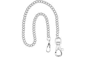 OTOTEC 1 Stück Taschenuhrenkette Weste Kette Albert Uhrenkette mit Karabinerverschluss 14,5 Zoll Klassisch Metallplattiert Taschenuhr Zubehör