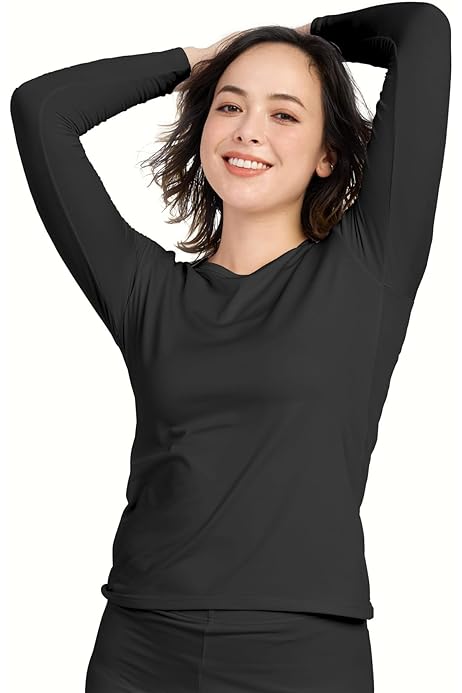 Sous Vetements Feminins T-shirt Thermique Manches Longues