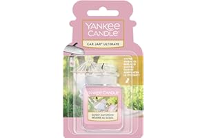 Yankee Candle Car Jar Ultimate Air Freshener | Sunny Daydream | Lasts Up to 4 Weeks | Garden Hideaway Collection