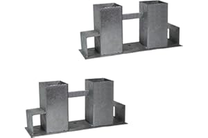 BAUMARKTPLUS Holzstapelhilfe Feuerverzinkt stabile Holz Stapelhilfe Stapelhilfe Holzstapelhalter Brennholz Kaminholz Gestell Holz (2 Stück)