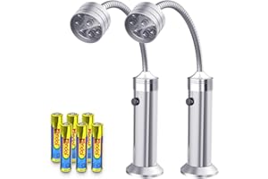 FIREOR Grill Lights for BBQ, Magnetic Base Super-Bright Outdoor LED Barbecue Grilling Light - 360 Degree Flexible Goosenec.