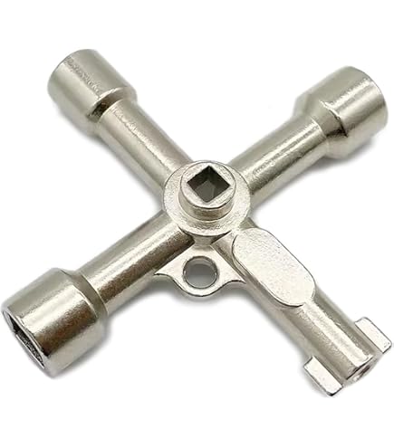 Chiave Triangolare 4 Vie Multiuso | 5 Misure 5/8/9/10/13mm | Per Contatori Gas, Acqua E Cassette Elettriche - Foto 6