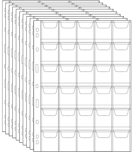 HNBTX 100 Pinces à Monnaies En Carton Blanc – 33 Mm Et 40 Mm, Pour Collectionneurs