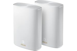 ASUS ZenWiFi XP4 Whole Home Mesh WiFi 6 System (confezione da 2 bianchi): copertura fino a 410 m2, configurazione semplice, sicurezza di rete gratuita per tutta la vita e controllo parentale