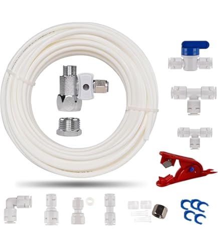 Sardy 10 Etri Tubo D'alientazione Dell'acqua 6,35 (1/4") Per Frigorifero Side By Side, Per - Foto 5