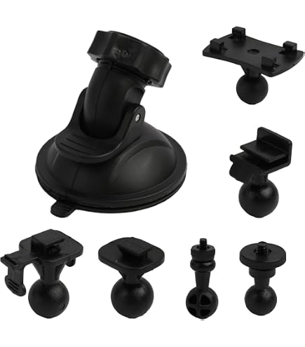 Sportway S501 Supporto A Ventosa Per Dash Cam – Compatibile CHORTAU, OldShark, NIUTA, ORSKEY, Abask, Rotazione 360°