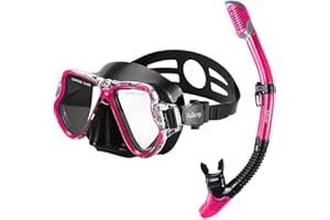 Adicop Máscaras de Buceo y Tubo Máscara,Esnórquel settauch Set, Snorkel Set,Gafas de Buceo para Adulto Y Niños