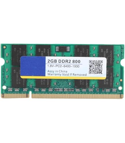 2Go (2x1Go) De Mémoire DDR2 SODIMM PC2 6400 Pour PC Portable - Marque ELPIDA - Testée Fonctionnelle