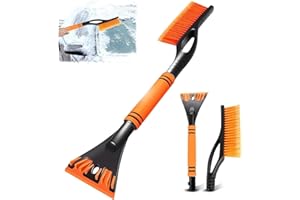 JLTXKST Brosse à Neige pour Voiture,2 en 1 Détachable Grattoir à Glace,balais à Neige pour Auto,Grattoir Pare Brise, Grattoir à Glace pour Voiture, pour Voitures Pare-Brise et Vitres de Voiture. (B)