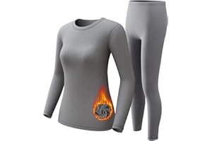 CL CONVALLARIA CL convallaira damska bielizna termiczna, kalesony, miękka i ciepła, długa bielizna, warstwa podstawowa, piżama na zimną pogodę