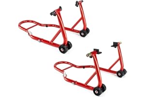 RICAMBI WEISS RWSTTK RicambiWeiss Motorradständer Montageständer Set für vorne & hinten (2 Montageständer) Motorradheber