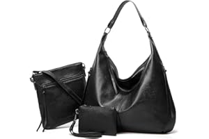 Ashioup Purse and Wallet set for Women 3pcs Satchel Purses set PU Leather Hobo Crossbody Bags