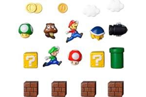 YAKIKI Mini Super Mario Hermanos imanes para nevera, figuras de acción 3D, imanes de mensajes, imanes divertidos para pizarra blanca, taquilla, imanes decorativos para oficina y cocina (18)