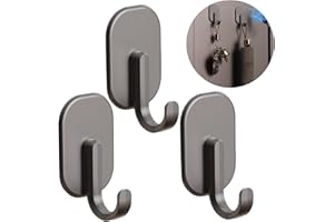 OUMUN 3 PCS Magnetic Hooks for Refrigerator,Heavy Duty Strong Magnet Hook for Hanging,Ma-gnetic Hooks,Strong Ma-gnet H-ooks,Mag-nets with H-OOK for Home& Office Refrigerator,Grill,Locker,Black Coat Ho-oks