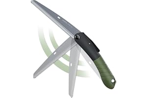 JiveSnip Versatile Folding Saw, SK85 High Carbon Steel Blades, Safety Lock + Non-Slip Handle, Ideal for Outdoor Gardening, Camping, and Tree Pruning