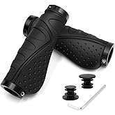 REETEE Fahrradgriffe Rutschfester Lenkergriffe Fahrrad Ergonomisch MTB Griffe, Zwei Seiten Lock-On Design Fahrrad Lenker Grif
