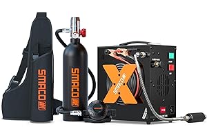 SMACO Mini Scuba Tank, Bombola Subacquea Bombole da Immersione Ossigeno Bombola con 15-20 Minuti Diving Ossigeno Serbatoio Bombola Sub Respiro Sott'Acqua Dispositivo S400