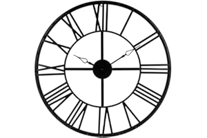 ATMOSPHERA CREATEUR D'INTERIEUR Atmosphera - Horloge Vintage Noire - métal D70 cm