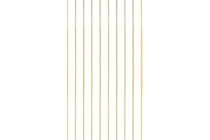 PATIKIL 10 Piezas de Varilla Redonda de Latón, 2mm x 8" Barra de Latón para Torno H59 para Hacer Manualidades de Bricolaje Modelo de Hardware de Barco de Avión de Coche de Novedad, Cobre