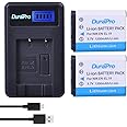 DuraPro 2Pcs 3.7V 1200mAh EN-EL19 EN EL19 Camera Battery + LCD USB Charger for Sony NP-BJ1 Battery; Nikon Coolpix S2600 S2700 S3100 S3500 S4100 S4150 S4400 S5200 S6400 S6900