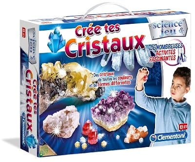 Clementoni - 62471-Crée tes cristaux-Jeu scientifique