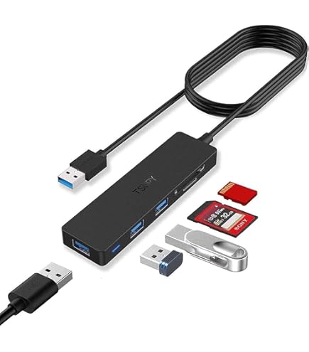 Hub Usb Multi Puertos 6 Puertos Lector Tarjetas Sd Y Microsd | ELECTROTECNO