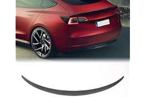 BONRYAN Neu Geeignet für Tesla Model 3 Spoiler OEM-Stil Heckspoiler Flügel Lip für 2018 2019 2020 2021 2022 2023 Tesla Model 3 Zubehör(Glänzend Carbon Stil)