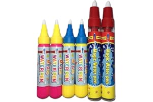 EXCEART Aquadoodle zestaw 6 pisaków wodnych, do maty, wody, książek