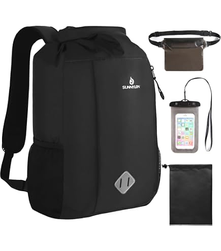 Wenger Dry Bag Cornol L23.1042.01, Borsa Impermeabile 6L Con Tracolla, Per Kayak, Escursionismo E Sport Acquatici, Nero - 2