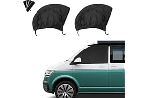 Erato Mosquitera para Ventana Lateral (2 Unidades) para T5 T6 Parasol mosquitera con Cremallera elástica Transpirable de Doble Capa Ideal para Acampar al Aire Libre y Viajar