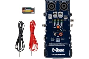 Hosa CBT-500 Testeur de Câble Audio Noir