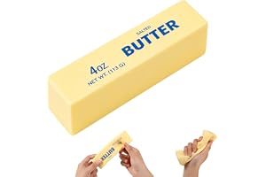 kotron Butter Squeeze Toy, Butter Stick Toys Slow Growth Relax PU Material for Office School Anxiety Relief and Decompression (Light Yellow)