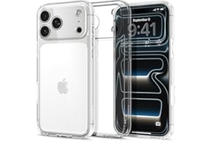 Spigen Coque pour iPhone 17 Pro Max, Ultra Hybrid, [Anti-jaunissement] - Transparent