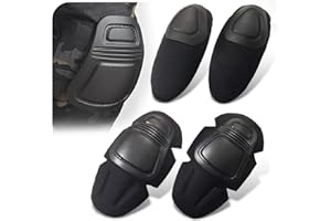 HANSTRONG GEAR Tactical Military Paintball Elbow Knee Pads Airsoft Combat Protective Set (Black)