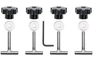 ETOMVOOP 4 Stück T5 Befestigungsschrauben Rastschiene Multiflexboard Ladungssicherung Edelstahl 50mm T passend Dachboxenzubehör für V VV T5 T6 7h5883084c