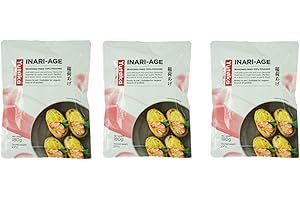 BOWLTIFUL Yutaka Inari Sushi Pockets Fried tofu Pockets Seasoned Soybean Curd for Inari Sushi 180g x 3 packs