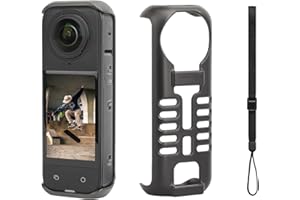 CERFFOOL Funda protectora para Insta360 X4 Thermo Grip Cover Control de Temperatura Cubierta de Protección con Cordón Disipación de Calor Acorde de Seguridad Anti-Caída Correa de Mano Accesorios de