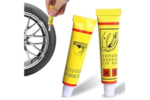 HFINGAQEX Pegamento de reparación de neumáticos de bicicleta, pegamento de parches de tubo interior de neumáticos de bicicleta, mantenimiento y herramientas de bicicleta, kit de sellador de