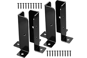 XINGWENHAO Soportes para postes, 4 piezas, bases para postes ajustables, anclajes para postes, soportes para base de postes de terraza, soportes para pérgola para postes de 38x38/50x50/50x101/101x101mm