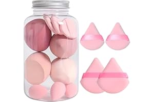VGVGAJ 14 Pièces Maquillage Éponge À Fond De Teint Blender Ensemble D'éponges De Maquillage Beauty Sponge Blender Éponges De Maquillage Pour Fond De Teint Utilisation Humide Et Sèc