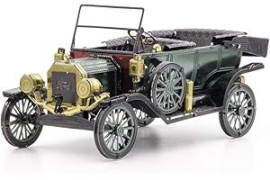 FASCINATIONS Metal Earth Puzzle 3D Car Ford Model T 1910 Ford Metal Puzzle Building Models for Adults Challenging Level 8 x 3.99 x 3.99 cm